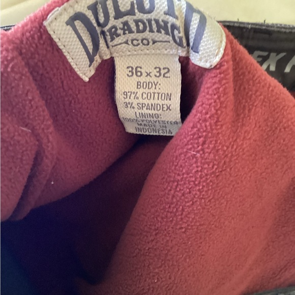 DULUTH Flex Fire Hose INSULATED CARGO PANTS 36X32 Fleece Lined - Picture 6 of 11